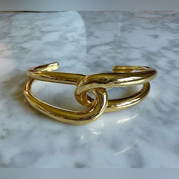 Madewell Vintage Knot Cuff Gold Bracelet *NWT* - Picture 3 of 10